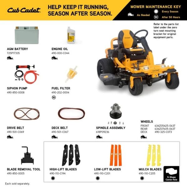 54-Inch Zero-Turn Riding Mower with Steering Wheel Control