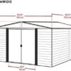 arrow-wr1012-woodridge-eg-steel-storage-shed-10-by-12-feet-1780601523223-9 Arrow WR1012 Woodridge EG Steel Storage Shed, 10 by 12-Feet