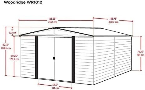 arrow-wr1012-woodridge-eg-steel-storage-shed-10-by-12-feet-1780601523223-9 Arrow WR1012 Woodridge EG Steel Storage Shed, 10 by 12-Feet