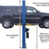 atlas-automotive-equipment-9ohsc-ss-2-post-vehicle-overhead-lift-11-9-1780601628032-9 ATLAS Automotive Equipment 9OHSC-SS 2-Post Vehicle Overhead Lift, 11’9” Minimum Ceiling Height, 9,000lb Capacity, Clear Floor, 11’10” Height, 3-Stage Front and 2-Stage Rear Arms, for DIY/Hobbyists