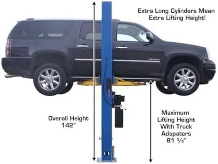 atlas-automotive-equipment-9ohsc-ss-2-post-vehicle-overhead-lift-11-9-1780601628032-9 ATLAS Automotive Equipment 9OHSC-SS 2-Post Vehicle Overhead Lift, 11’9” Minimum Ceiling Height, 9,000lb Capacity, Clear Floor, 11’10” Height, 3-Stage Front and 2-Stage Rear Arms, for DIY/Hobbyists