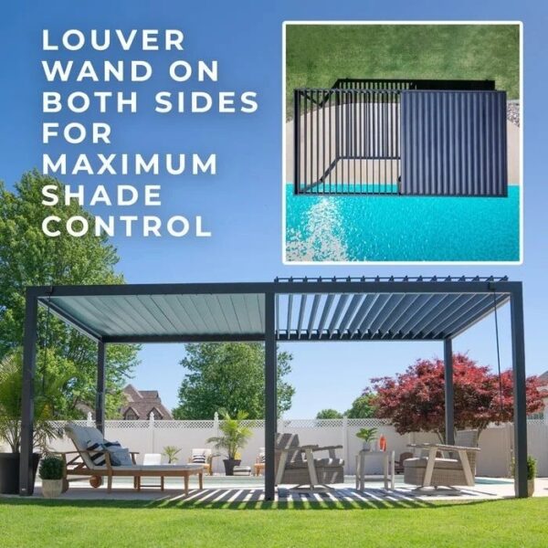 Backyard Discovery Sarasota Louvered Pergola