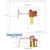 Backyard Discovery Tanglewood Cedar Wood Swing Set