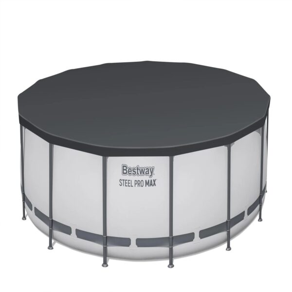 bestway-steel-pro-max-10-foot-x-30-inch-round-metal-frame-above-ground-1780602992932-4 Bestway Steel Pro MAX 10 Foot x 30 Inch Round Metal Frame Above Ground Outdoor Backyard Swimming Pool Set with 330 GPH Filter Pump