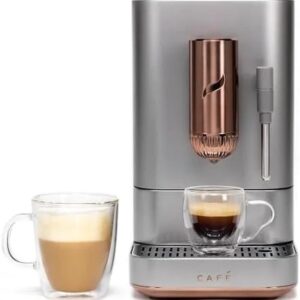 caf-affetto-automatic-espresso-machine-milk-frother-built-in-adju-1780603931061-1 Café Affetto Automatic Espresso Machine + Milk Frother | Built-In & Adjustable Espresso Bean Grinder | One-Touch Brew in 90 Seconds | Steel Silver, 1.2 Liter, (C7CEBBS2RS3)