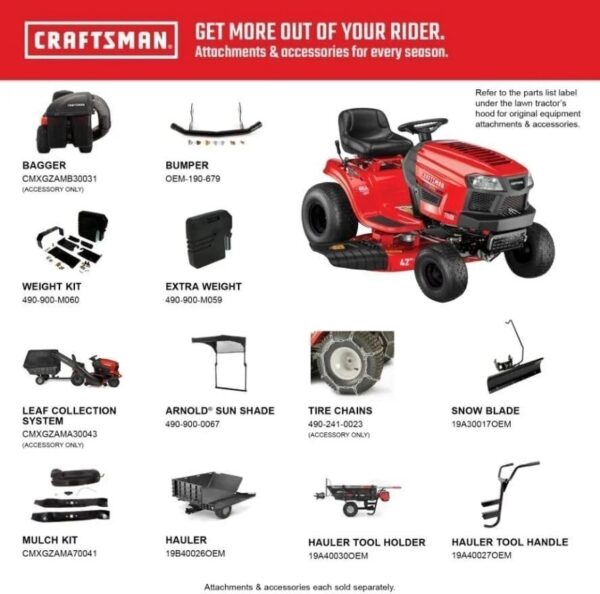 craftsman-42-in-gear-gas-riding-mower-1780604678218-8 Craftsman 42-in. Gear Gas Riding Mower