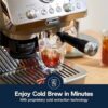 De’Longhi La Specialista Arte Evo Espresso Machine – Compact Cold Brew Coffee Maker with Grinder, Milk Steam Wand/Frother & Tamping Tools – Home Barista Kit for Lattes, Cappuccinos, Iced Coffee