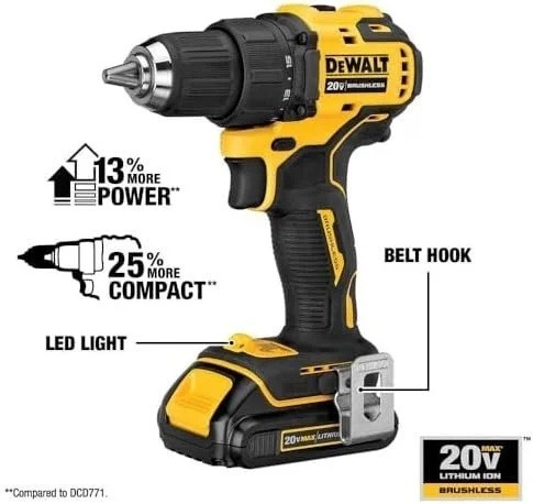 dewalt-atomic-20v-max-cordless-drill-combo-kit-compact-dck278c2-1780605144630-3 DEWALT ATOMIC 20V MAX* Cordless Drill Combo Kit, Compact (DCK278C2)