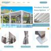 EROMMY 12’x24′ Outdoor Louvered Pergola Gazebo
