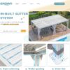 EROMMY 12’x24′ Outdoor Louvered Pergola Gazebo