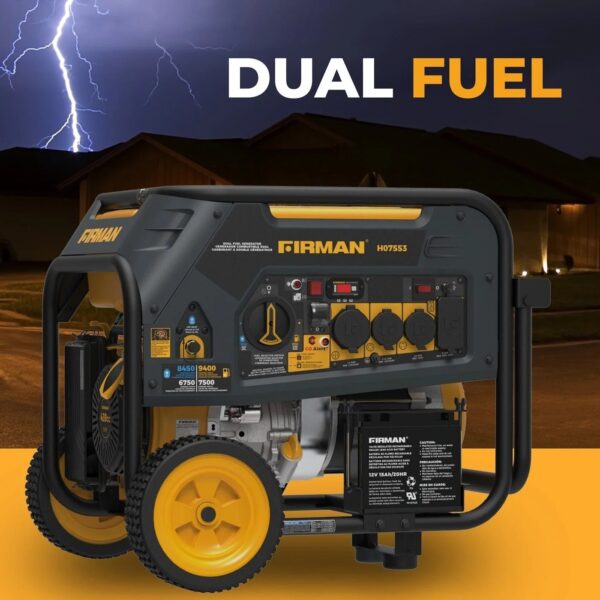 Firman H07553 7500/9400W Dual Fuel Generator