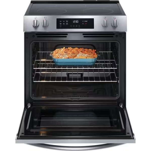 Frigidaire 30″ Front Control Electric Range FCFE3062AS