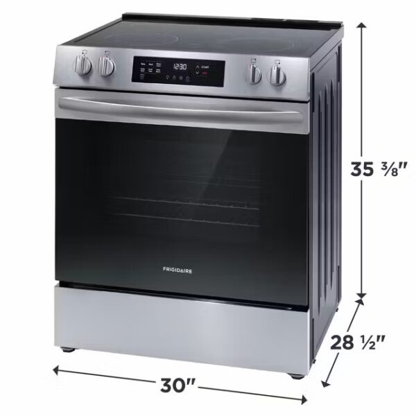 Frigidaire 30″ Front Control Electric Range FCFE3062AS