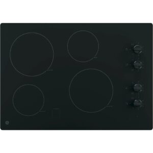 GE 30″ Built-In Knob Control Electric Cooktop JP3030DWBB