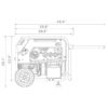 Generator 8000W/ 10,000W Tri Fuel Electric Start 120V/240V with Wheel Kit