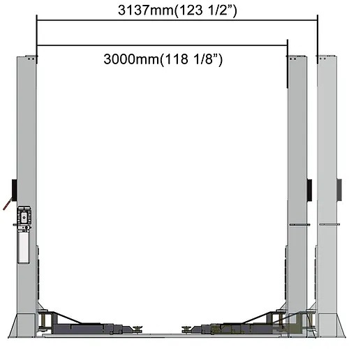 HD TWO POST LIFT | BASE PLATE | 12,000LB | SKU: QL12KB