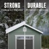 Heartland Asheville 10-ft x 12-ft Gable Style Wood Outdoor Storage Shed