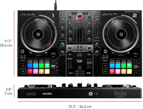 hercules-djcontrol-inpulse-500-dj-controller-1780609249403-4 Hercules DJControl Inpulse 500 DJ Controller