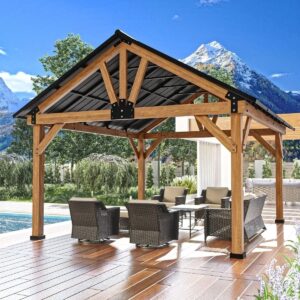 joyside-15-ft-x-13-ft-solid-cedar-wood-outdoor-patio-hardtop-gazebo-1780611090524-1 JOYSIDE 15 ft. x 13 ft. Solid Cedar Wood Outdoor Patio Hardtop Gazebo