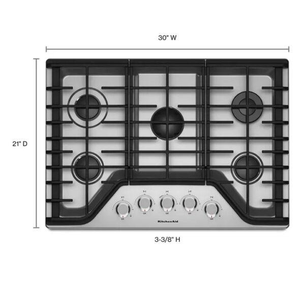 kitchenaid-30-5-burner-gas-cooktop-kcgs350ess-1780611575304-3 KitchenAid 30″ 5-Burner Gas Cooktop KCGS350ESS