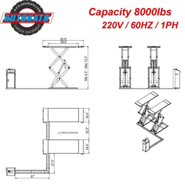 KT-X95 Full Rise Scissor Lift