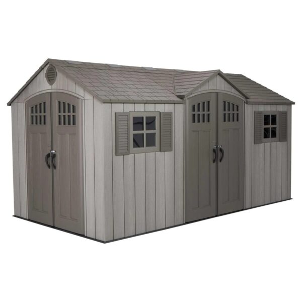 lifetime-15-ft-x-8-ft-outdoor-storage-shed-60318-1780612117402-1 Lifetime 15 Ft X 8 Ft Outdoor Storage Shed – 60318