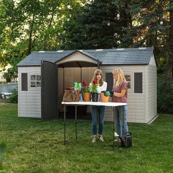 lifetime-legacy-15-8-plastic-storage-shed-kit-w-floor-1780612440518-7 Lifetime Legacy 15×8 Plastic Storage Shed Kit w/ Floor