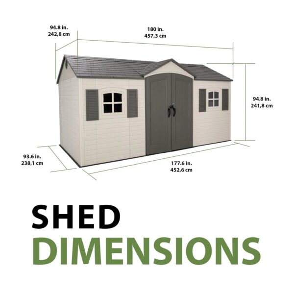 lifetime-legacy-15-ft-x-8-ft-outdoor-storage-shed-60465-1780612379680-3 Lifetime Legacy 15 ft x 8 ft Outdoor Storage Shed – 60465