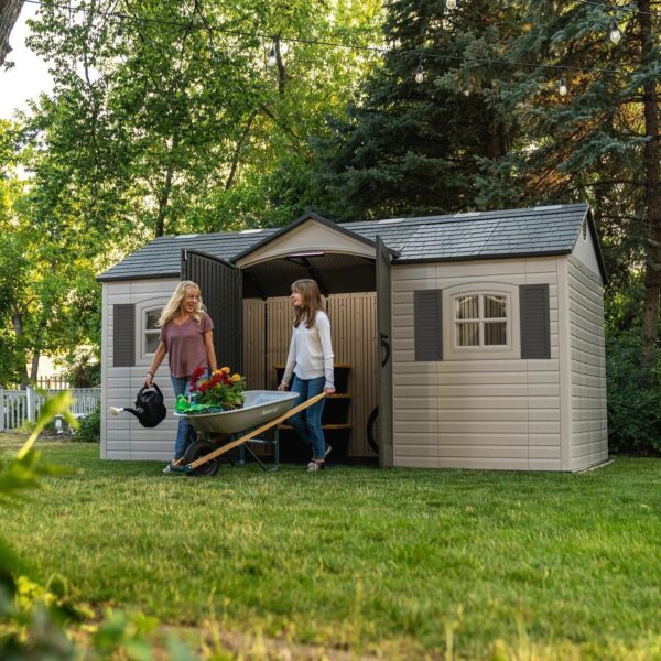 lifetime-legacy-15-ft-x-8-ft-outdoor-storage-shed-60465-1780612391748-8 Lifetime Legacy 15 ft x 8 ft Outdoor Storage Shed – 60465