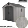 Lifetime Outdoor Storage Shed, 8 x 10 Foot, Gray