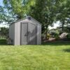 Lifetime Outdoor Storage Shed, 8 x 10 Foot, Gray