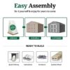 Little Cottage Co. Pre-Cut 12×12 Value Gable Shed Kit
