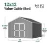 Little Cottage Co. Pre-Cut 12×12 Value Gable Shed Kit