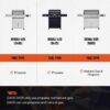 Monument Grills Denali 425 Black Smart Tech Propane Gas Grill