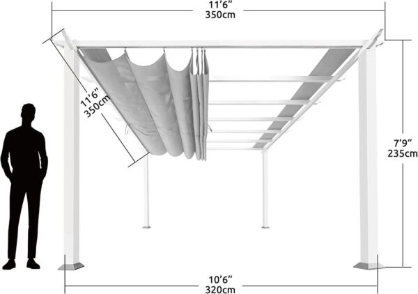 Paragon Outdoor Florence Freestanding Pergola PR100N1