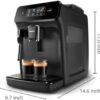 Philips 1200 Series Fully Automatic Espresso Machine, Classic Milk Frother, 2 Coffee Varieties, Intuitive Touch Display, 100% Ceramic Grinder, AquaClean Filter, Aroma Seal, Black (EP1220/04)