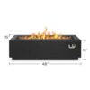 Real Flame Lanesboro Propane or Natural Gas Fire Pit Table