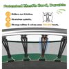 SkyBound 6ft outdoor Trampoline without springs, toddler springless trampoline with net for Kids and Adults, springless Trampoline with Enclosure for Backyard Indoor and Outdoor
