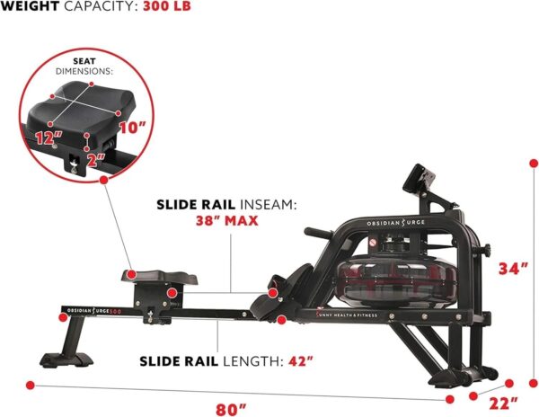 sunny-health-and-fitness-obsidian-surge-water-rowing-machine-1780618692383-4 Sunny Health and Fitness Obsidian Surge Water Rowing Machine