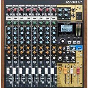 tascam-model-12-all-in-one-12-track-digital-multitrack-mixing-and-reco-1780618984035-1 Tascam Model 12 All-in-One 12-track Digital Multitrack Mixing and Recording Studio, Mixer, USB Audio Interface and DAW Controller
