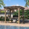 veikous-d-wooden-grill-gazebo-outdoor-with-steel-roof-1780620317407-1 Veikous D Wooden Grill Gazebo Outdoor with Steel Roof