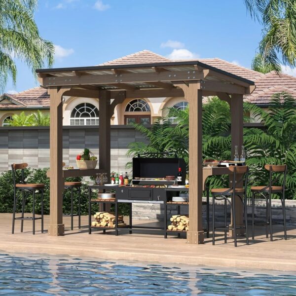 veikous-d-wooden-grill-gazebo-outdoor-with-steel-roof-1780620317407-1 Veikous D Wooden Grill Gazebo Outdoor with Steel Roof