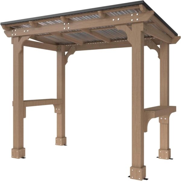 veikous-d-wooden-grill-gazebo-outdoor-with-steel-roof-1780620317408-3 Veikous D Wooden Grill Gazebo Outdoor with Steel Roof