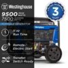 Westinghouse WGen7500c 9500 Peak Watt Portable Generator