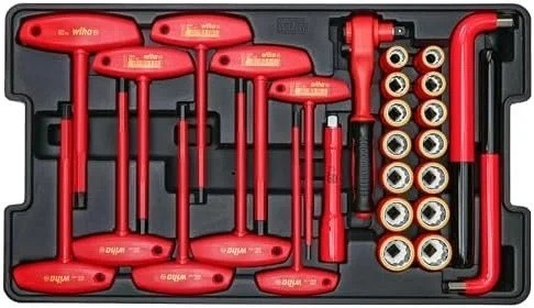 wiha-32800-insulated-tool-set-with-screwdrivers-nut-drivers-pliers-cut-1780621383815-2 Wiha 32800 Insulated Tool Set with Screwdrivers, Nut Drivers, Pliers, Cutters, Ruler, Knife and Sockets in Rolling Tool Case, 10,000 Volt Tested and 1000 Volt Rated, 80-Piece Set