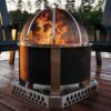 x-series-28-inch-round-corten-steel-wood-burning-fire-pit-in-stainless-1780621602113-5 X Series 28 Inch Round Corten Steel Wood-Burning Fire Pit in Stainless Steel by Breeo