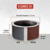 x-series-28-inch-round-corten-steel-wood-burning-fire-pit-in-stainless-1780621616341-7 X Series 28 Inch Round Corten Steel Wood-Burning Fire Pit in Stainless Steel by Breeo