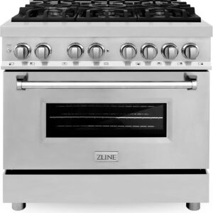 zline-36-in-4-6-cu-ft-legacy-dual-fuel-range-with-6-burner-gas-cooktop-1780622023402-1 ZLINE 36 in. 4.6 cu. ft. Legacy Dual Fuel Range with 6 Burner Gas Cooktop and Electric Convection Oven in Stainless Steel (RA36)