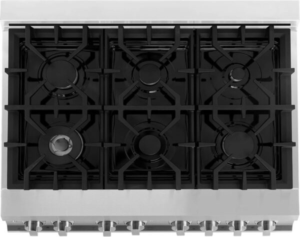 zline-36-in-4-6-cu-ft-legacy-dual-fuel-range-with-6-burner-gas-cooktop-1780622023403-2 ZLINE 36 in. 4.6 cu. ft. Legacy Dual Fuel Range with 6 Burner Gas Cooktop and Electric Convection Oven in Stainless Steel (RA36)