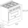 zline-36-in-4-6-cu-ft-legacy-dual-fuel-range-with-6-burner-gas-cooktop-1780622036735-7 ZLINE 36 in. 4.6 cu. ft. Legacy Dual Fuel Range with 6 Burner Gas Cooktop and Electric Convection Oven in Stainless Steel (RA36)